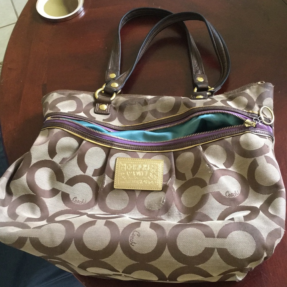 Large coach tote